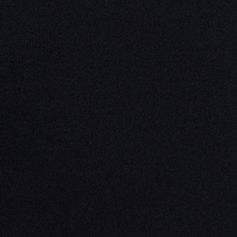 Brushed Polyester Stretch Scuba Knit Fabric, 280 gsm, 160 cm — Black