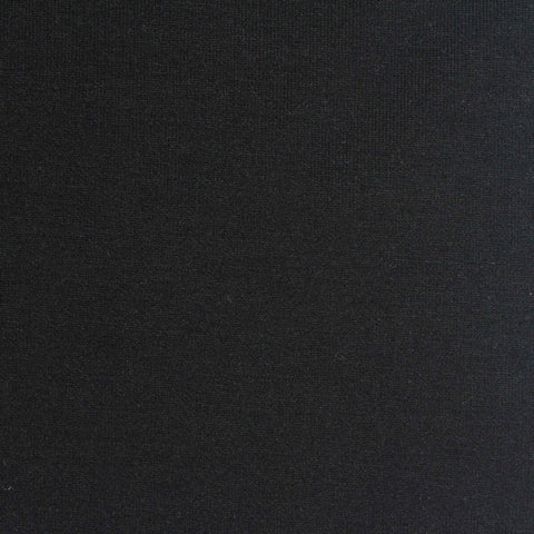 Polyester Viscose Stretch Scuba Knit Fabric, 320 gsm, 165 cm — Black, ref EF-266446
