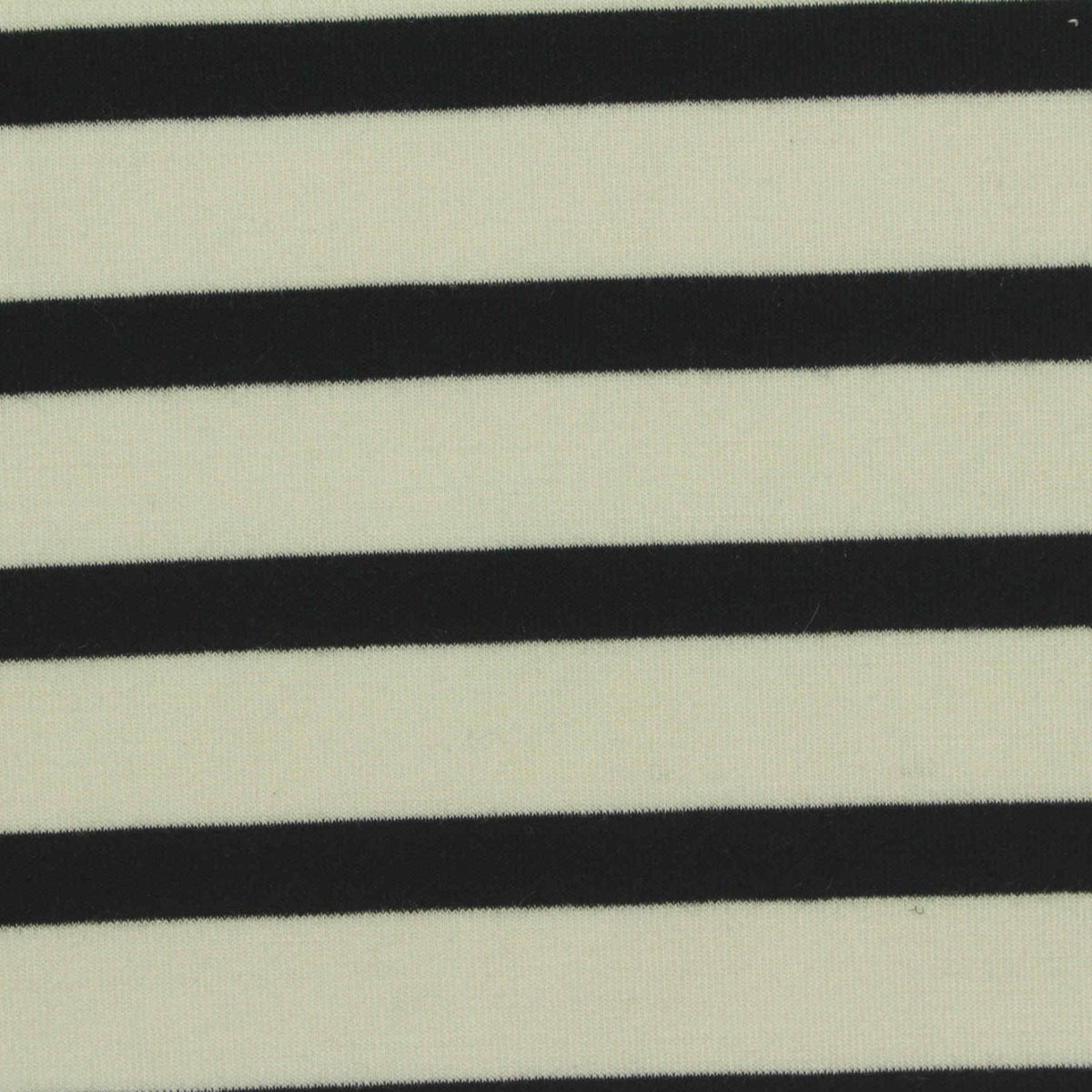Black Horizontal-Stripe Scuba Knit, Modal-Poly