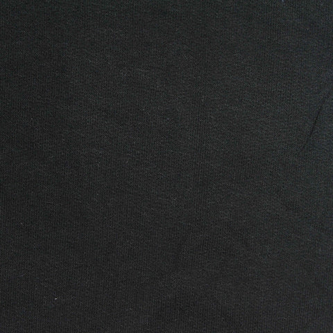 Brushed Viscose Stretch French Terry Fabric, 250 gsm, 155 cm — Black