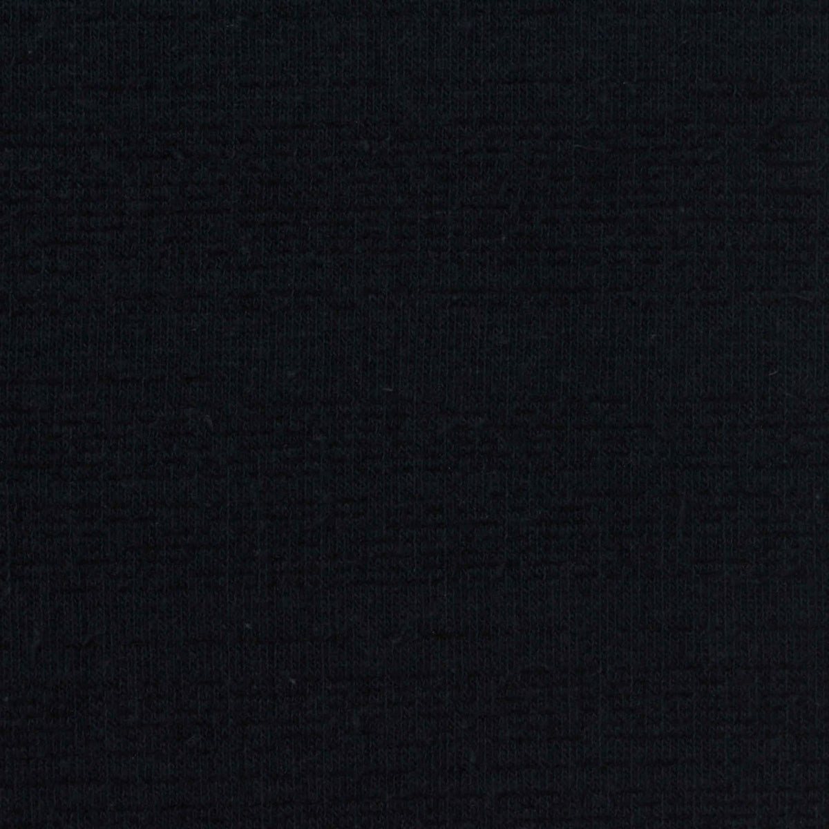 Cotton Polyester Blend Stretch Rib Knit Fabric, 265 gsm, 168 cm — Black