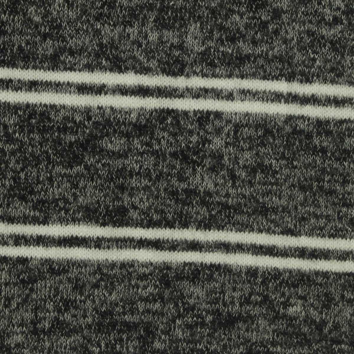 Off-White Horizontal-Stripe Chunky Knit, Viscose-Poly, 180 gsm