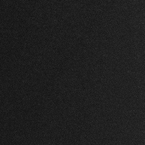 Viscose Nylon Stretch Ponte Knit Fabric, 360 gsm, 162 cm — Black