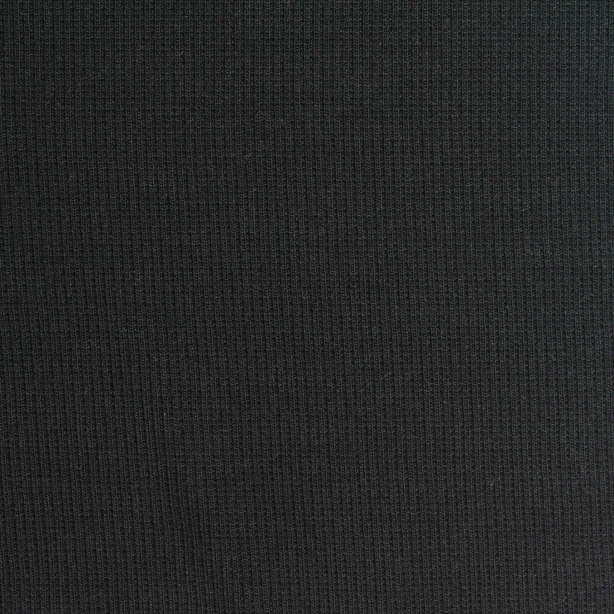 Modal Stretch Rib Knit Fabric, 240 gsm, 109 cm — Black