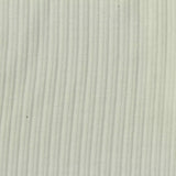 Jacquard Cotton Polyester Stretch Rib Knit Fabric, 165 gsm, 120 cm — White