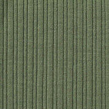 Viscose Stretch Rib Knit Fabric, 310 gsm, 125 cm — Green — texture