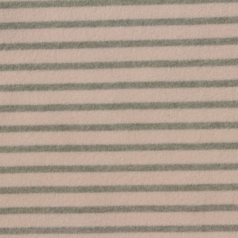 Light Pink Horizontal-Stripe Rib Knit, Polyester