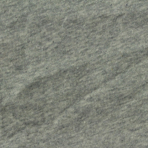 Grey Marl Rib Knit, Cotton, 180 gsm, 190 cm