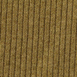 Brushed Polyester Stretch Rib Knit Fabric, 280 gsm, 150 cm — Khaki — texture