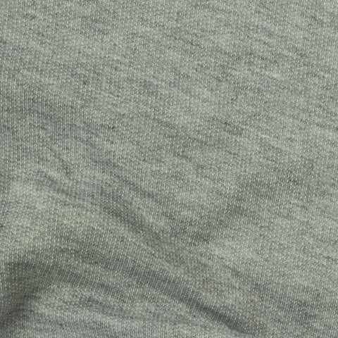 Heather Grey Marl French Terry, Polyester, 200 gsm