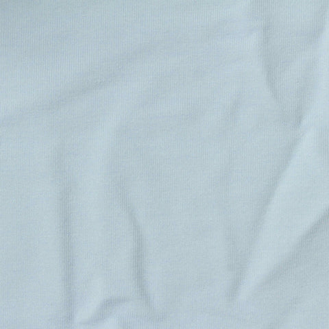 Polyester Cotton Stretch French Terry Fabric, 265 gsm, 130 cm — Blue