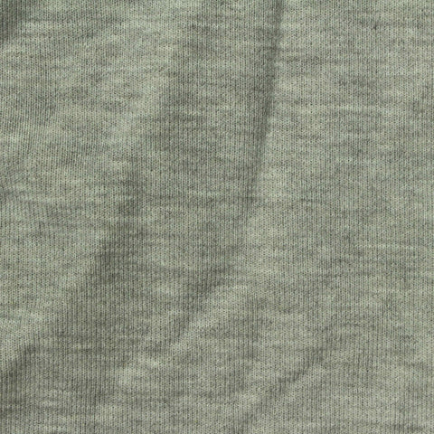 Grey Heathered-Marl French Terry, Poly-Cotton, 330 gsm