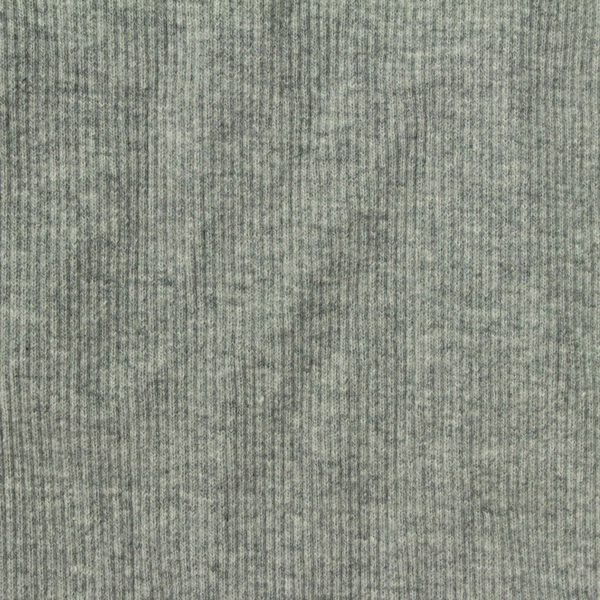 Heather Grey Marl Rib Knit, Cotton, 400 gsm