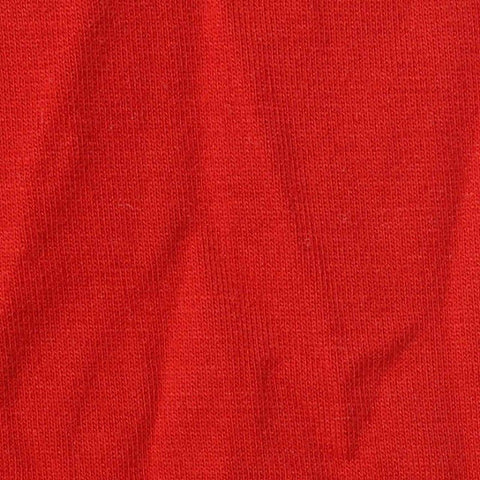 Cotton Stretch Jersey Knit Fabric, 170 gsm, 165 cm — Red
