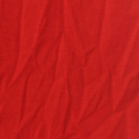 Cotton Stretch Jersey Knit Fabric, 170 gsm, 165 cm — Red