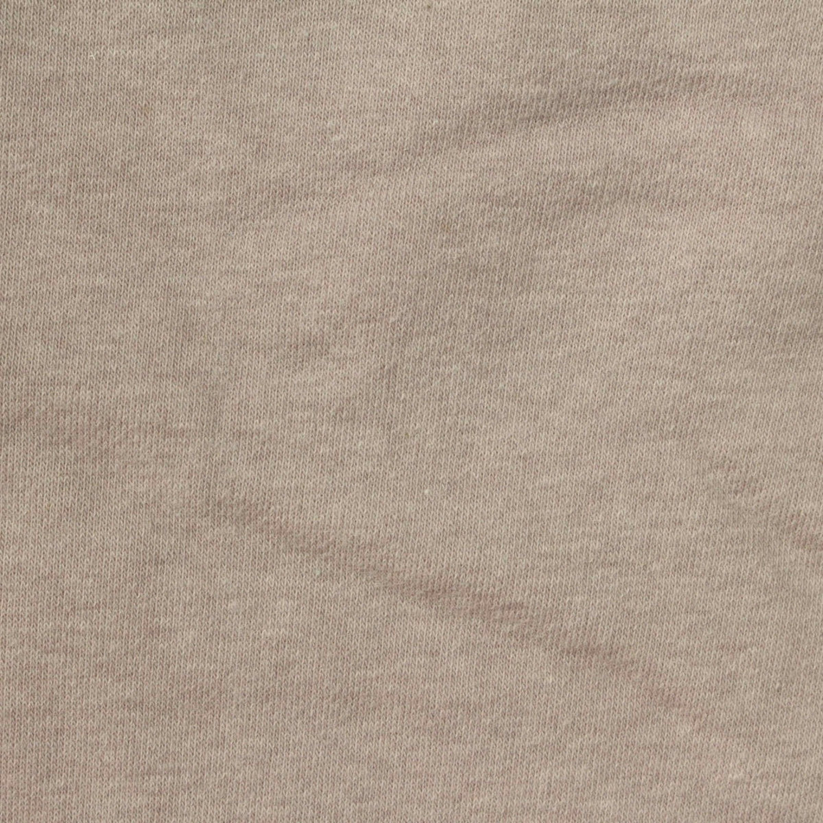 Brushed Cotton Polyester Stretch French Terry Fabric, 360 gsm, 165 cm — Beige
