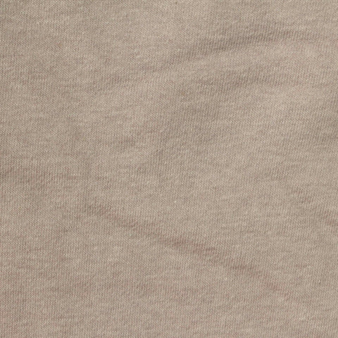 Brushed Cotton Polyester Stretch French Terry Fabric, 360 gsm, 165 cm — Beige