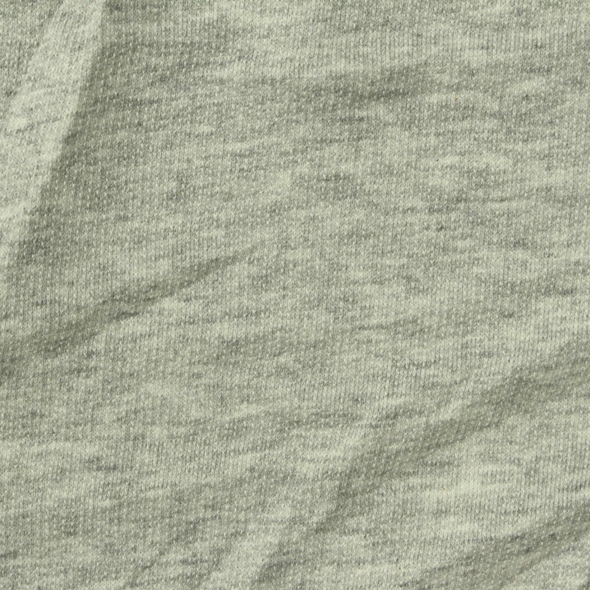 Light Grey Marl French Terry, Cotton, 180 gsm