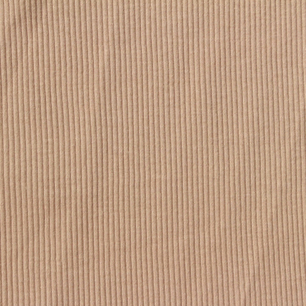 Cotton Stretch Rib Knit Fabric, 280 gsm, 130 cm — Beige
