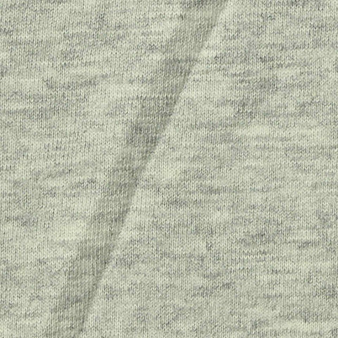 Light Grey Marl Jersey Knit, Cotton, 220 gsm
