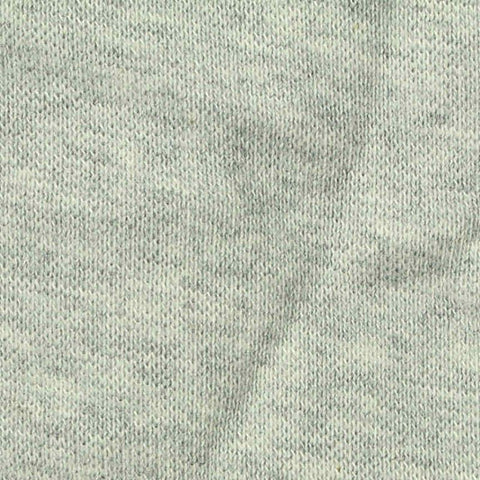 Light Grey Marl Rib Knit, Cotton-Poly, 360 gsm, 180 cm