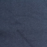 Brushed Cotton Polyester French Terry Fabric, 320 gsm, 165 cm — Navy