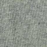 Grey Marl Rib Knit, Cotton — texture