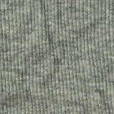 Heathered Grey Marl Rib Knit, Cotton — texture