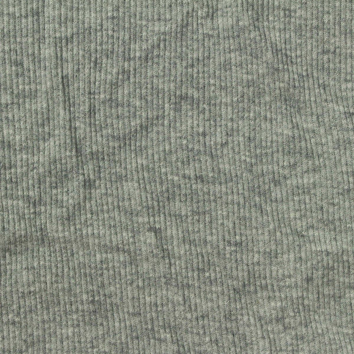 Heathered Grey Marl Rib Knit, Cotton, 140 gsm
