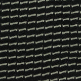 Black Zigzag Jersey Knit, Cotton-Poly