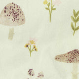 White Small-Flower Milk Silk Knit, Polyester — texture
