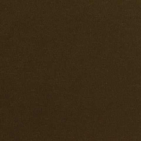 Polyester Cotton Stretch Scuba Knit Fabric, 310 gsm, 160 cm — Brown