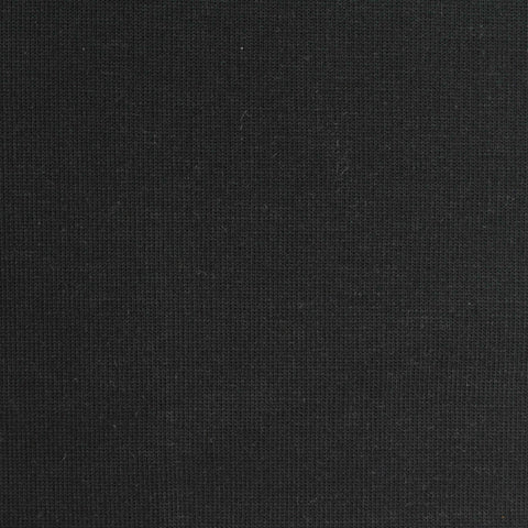 Cotton Polyester Scuba Knit Fabric, 300 gsm, 185 cm — Black