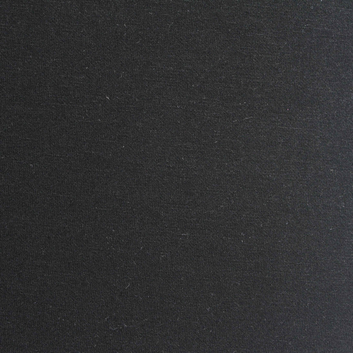 Polyester Viscose Stretch Fleece Fabric, 320 gsm, 160 cm — Black