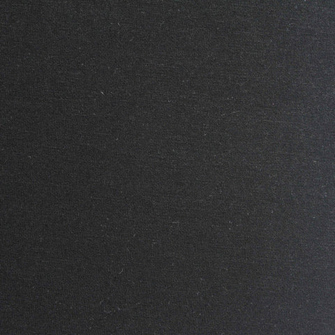 Polyester Viscose Stretch Fleece Fabric, 320 gsm, 160 cm — Black