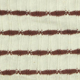 Brown Horizontal-Stripe Rib Knit, Cotton — texture