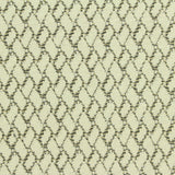 Cream Lattice Interlock Knit, Cotton-Poly