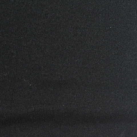 Brushed Polyester Stretch Milk Silk Knit Fabric, 240 gsm, 165 cm — Black
