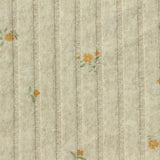 Yellow Flowers Rib Knit, Polyester