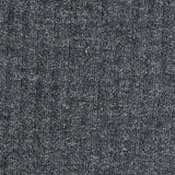 Dark Grey Marl Rib Knit, Cotton-Poly — texture