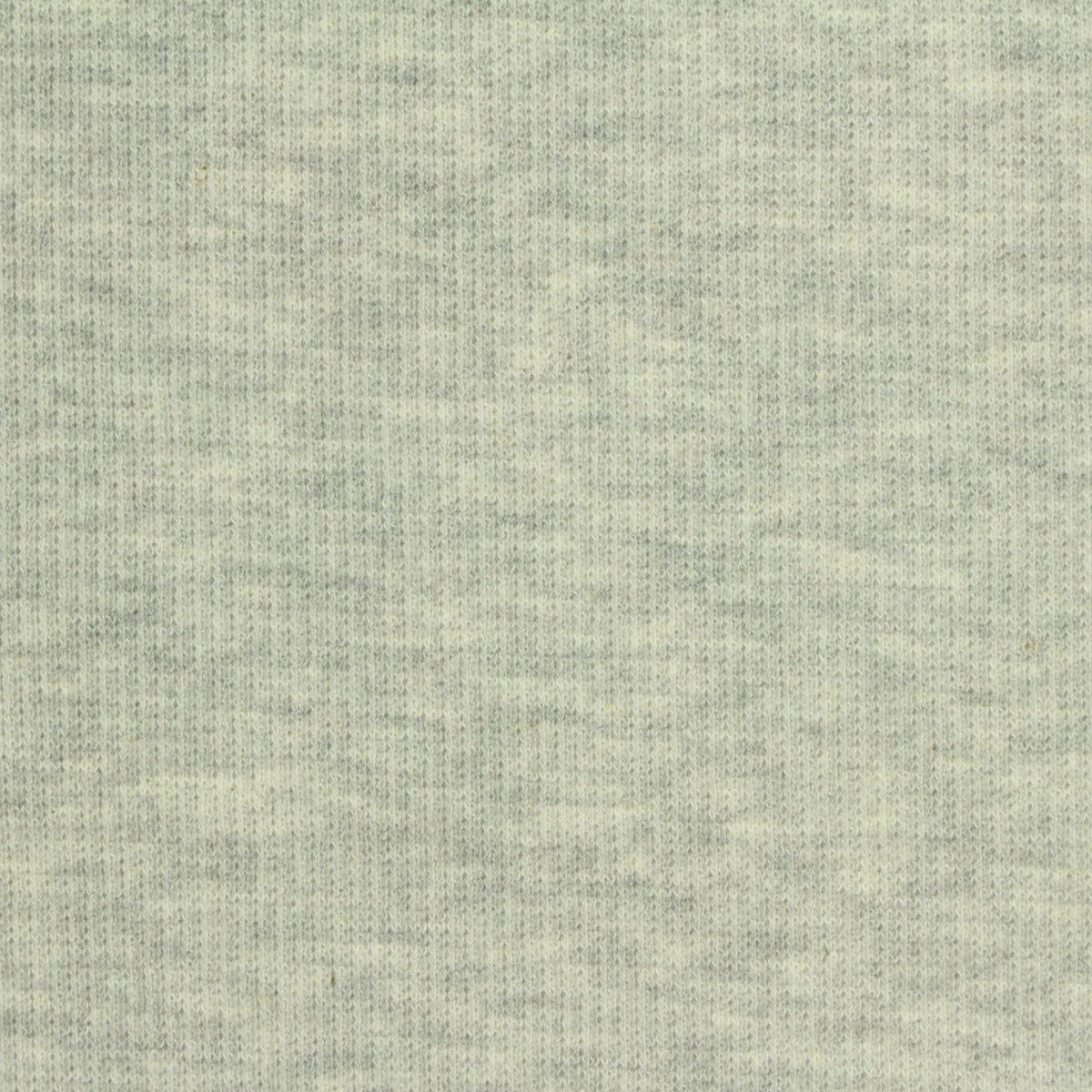 Light Grey Marl Rib Knit, Cotton-Poly, 300 gsm, 132 cm