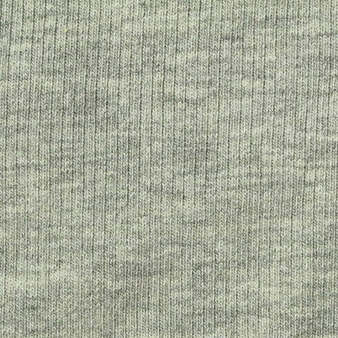 Grey Marl Rib Knit, Cotton-Poly, 280 gsm