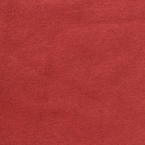 Brushed Cotton Polyester French Terry Fabric, 265 gsm, 180 cm — Red, ref EF-266716