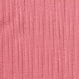 Pink Tone-on-Tone Rib Knit, Cotton-Poly