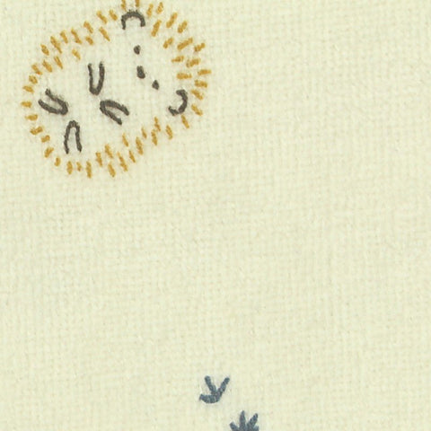 Brown Leaf Velvet, Cotton-Poly