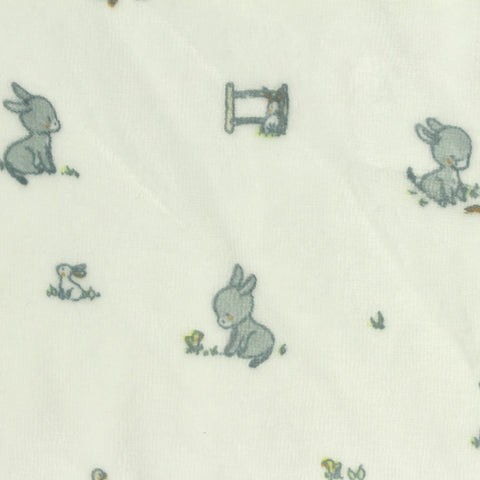 Animal Print Cotton Polyester Velvet Fabric, 290 gsm, 170 cm — Beige