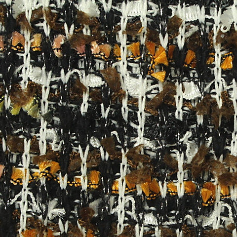 Black Flecks Bouclé, Poly-Cotton