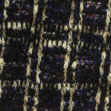 Black Plaid Bouclé, Poly-Cotton