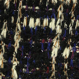 Black Plaid Bouclé, Poly-Cotton — texture