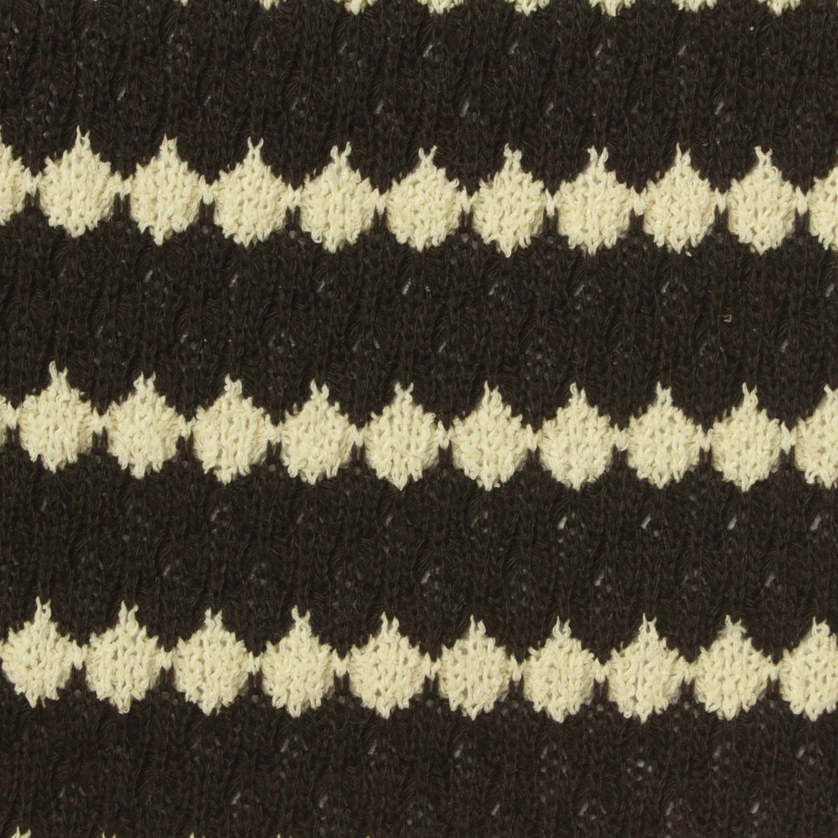 Cream Diamond Chunky Knit, Poly-Cotton, 305 gsm